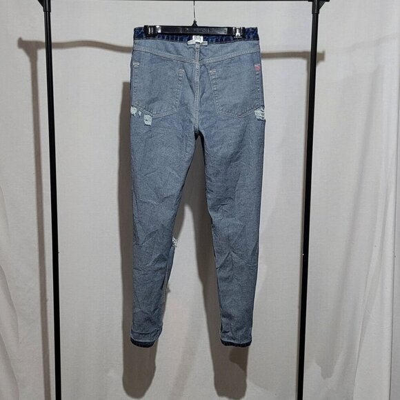 BDG jeans Urban Outfitters high waist distressed blue denim pants loose fit Mom - Picture 4 of 13